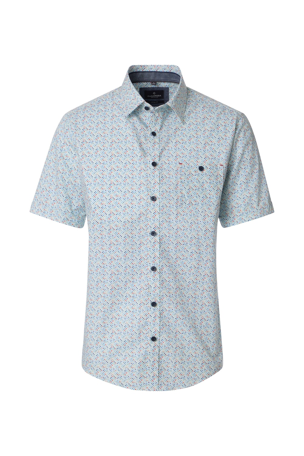 Freizeithemd Kurzarm Print Casual Fit
