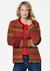 Multicolor Woll-Jacke mit Stehkragen