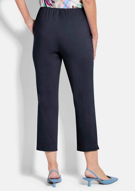 Elegante 7/8-Hose mit Biesen