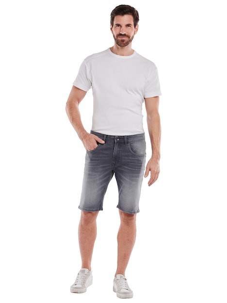 Herren Bermuda regular , Hellgrau