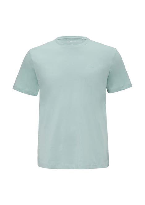 T-Shirt aus reiner Baumwolle mit Logo-Print