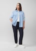Gewaschene Hose im Slim Fit aus Baumwollsatin