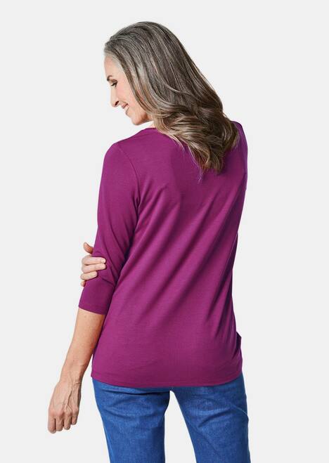 GOLDNER Shirt Veelzijdig te combineren shirt met 3/4-mouwen