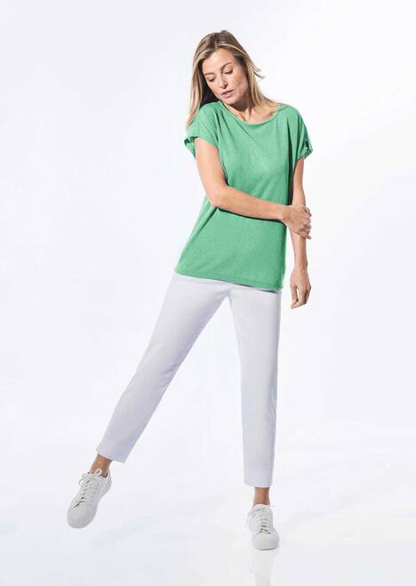 Shirt in Leinenoptik