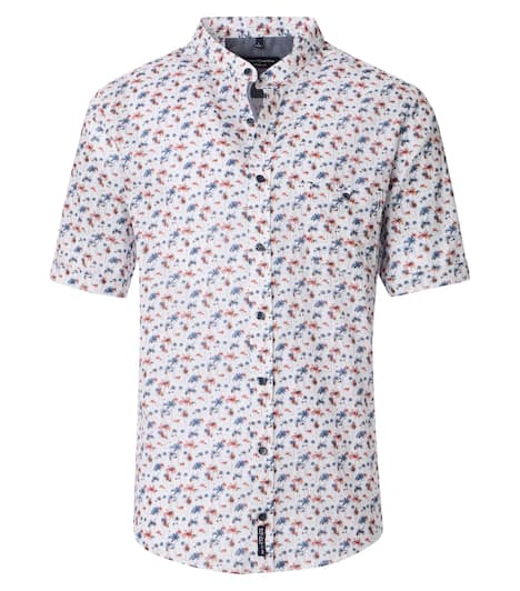 Freizeithemd Kurzarm uni Casual Fit