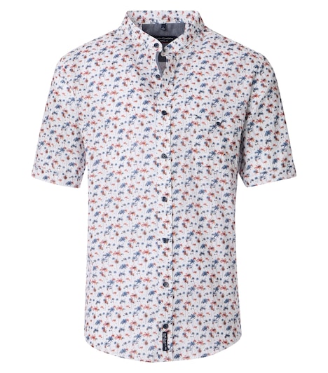 Freizeithemd Kurzarm Print Casual Fit