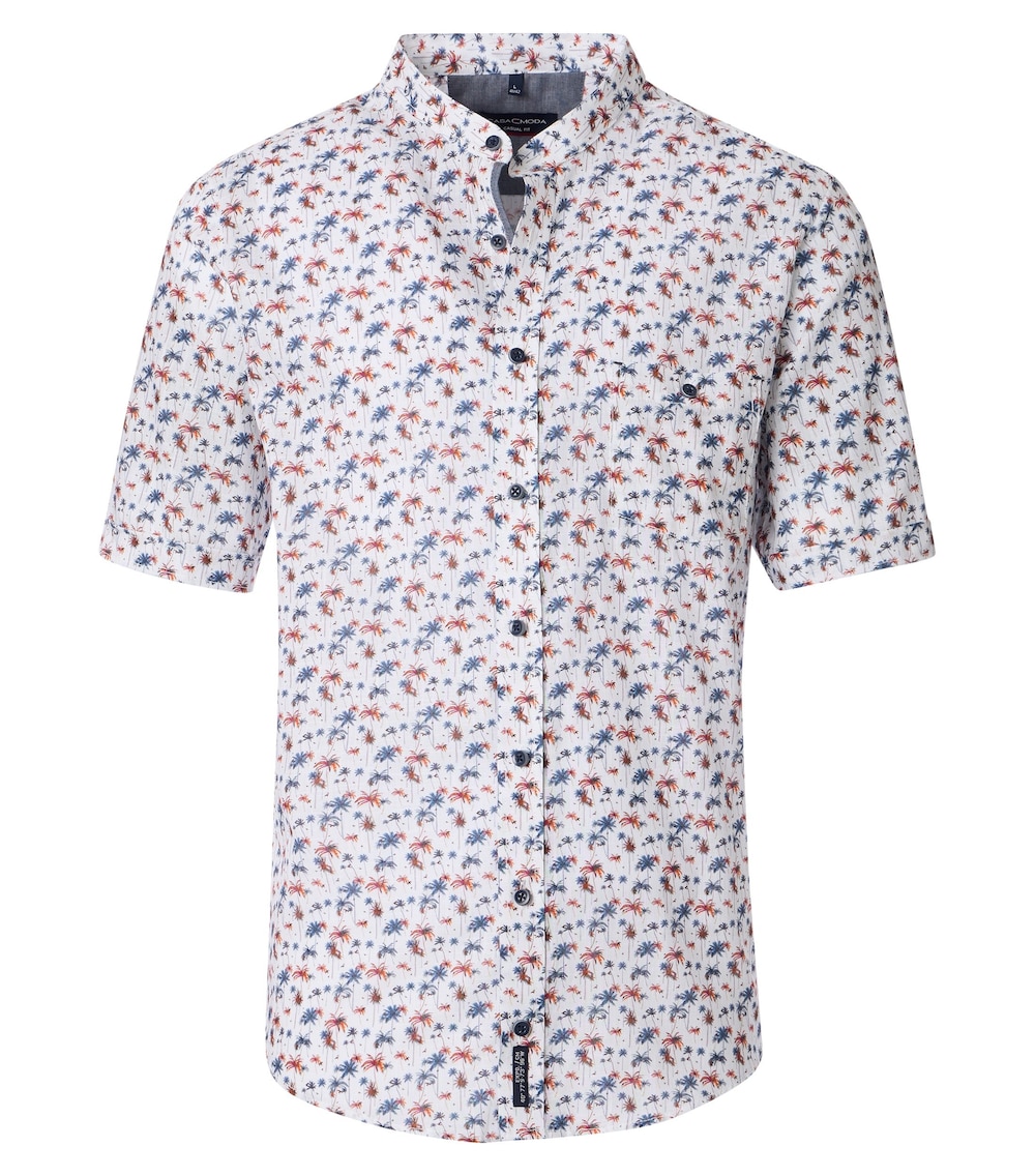 Freizeithemd Kurzarm Print Casual Fit