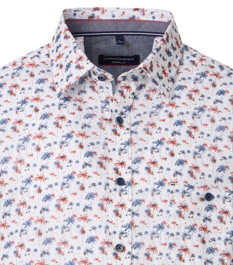Freizeithemd Kurzarm Print Casual Fit