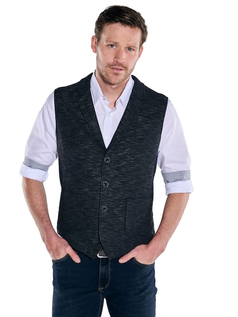 engbers Herren Sakko-Weste regular , Anthrazit