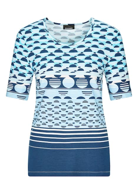 GOLDNER Shirt Shirt met grafische all-over print