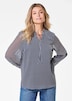 GOLDNER Blouse Chiffon blouse met elastische manchetten