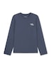 Schiesser Damen Pyjamaoberteil Mix Relax blaugrau