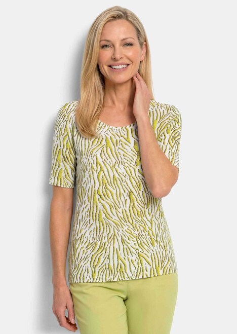 Viscose shirt met zebraprint