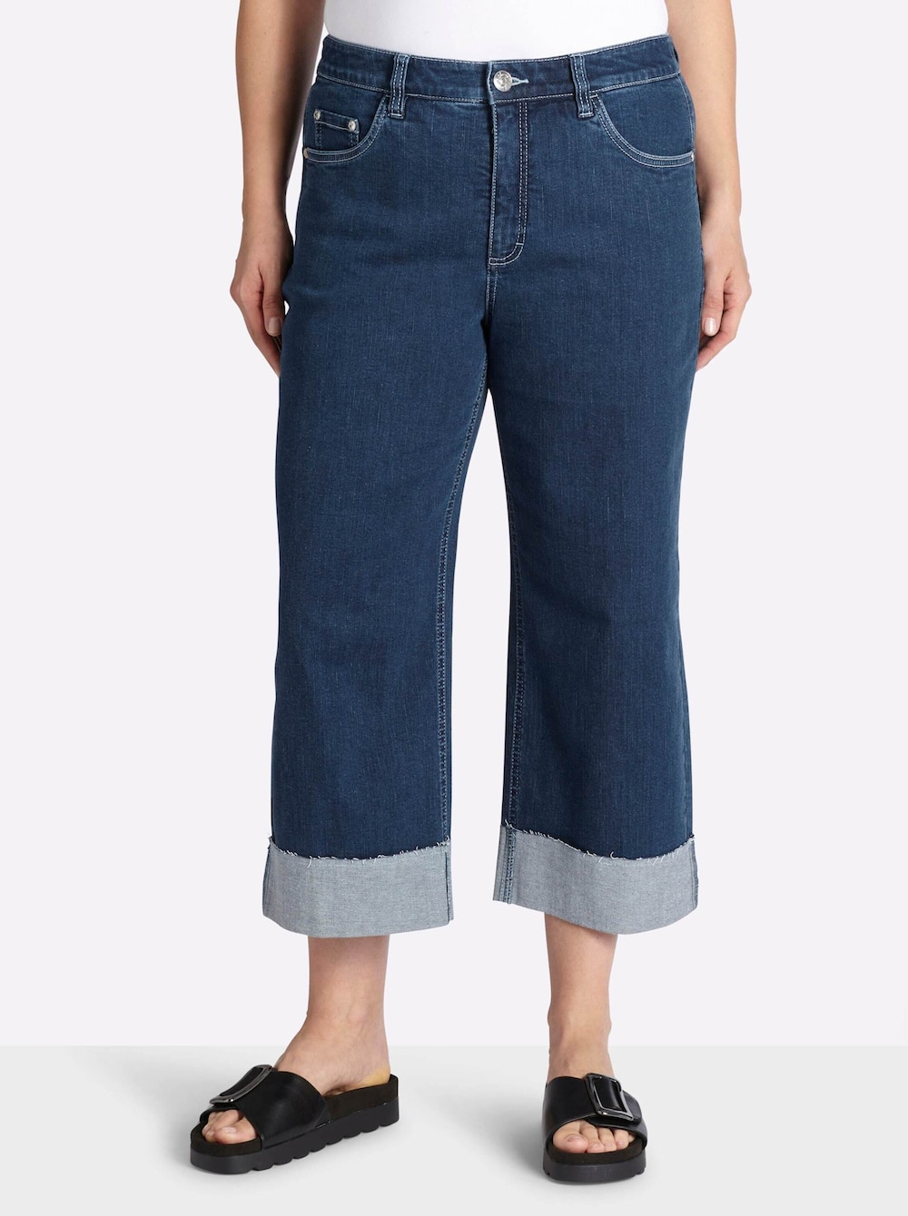 7/8-Jeans erhöht