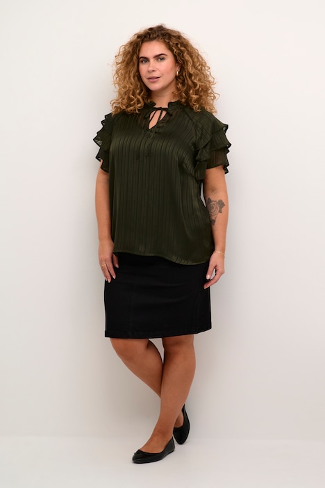 Kurzarm-Bluse Regular fit