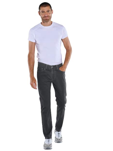 engbers Herren Hose straight , Dunkelgrau
