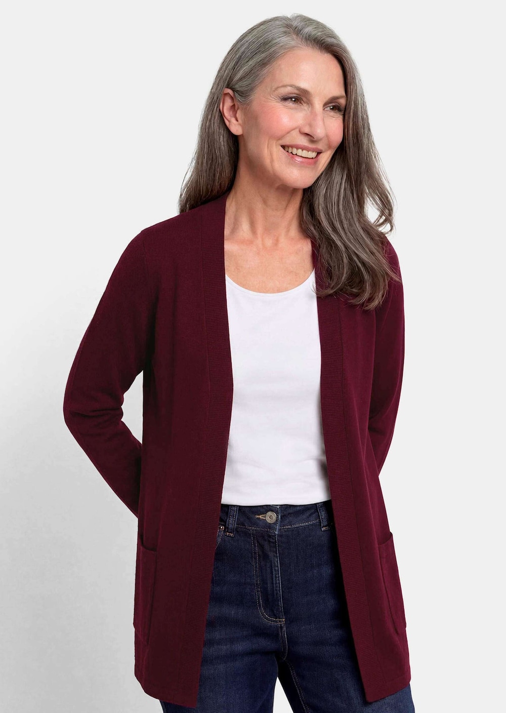 Elegante Strickjacke mit Kaschmir