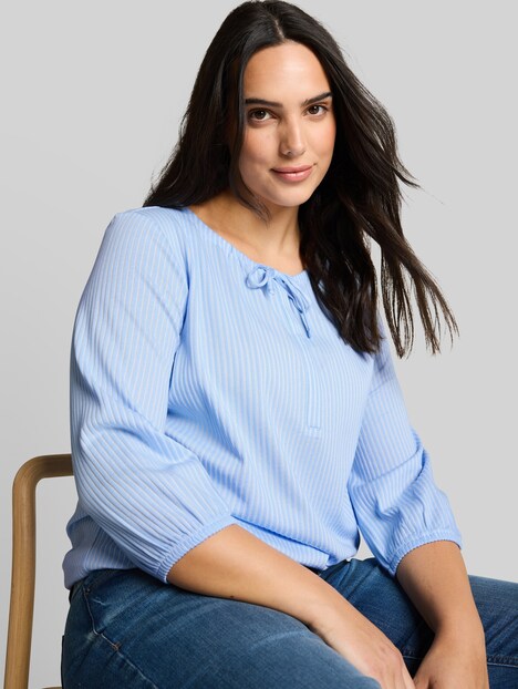 Bluse mit Streifenmuster