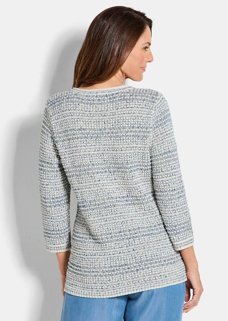 Strukturpullover mit 3D-Effekt