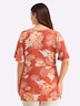 Halbarmshirt Shirt mit raffiniertem Knotendetail Kurzarm Ohne Kragen