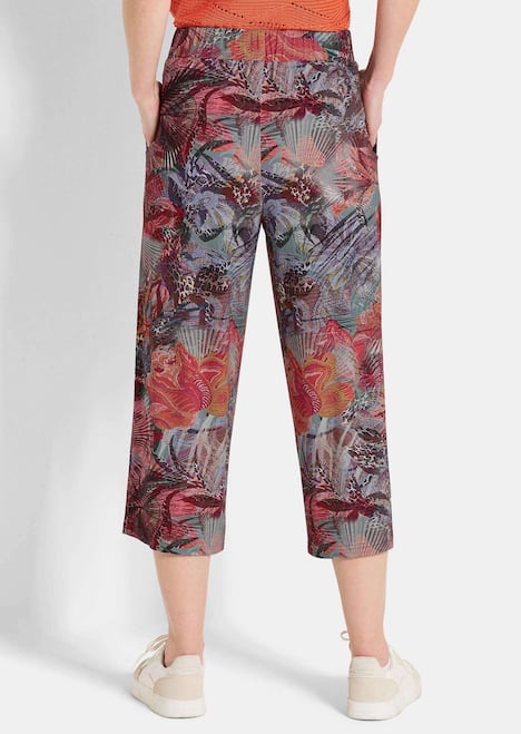 Moderne Printhose mit floralem Muster