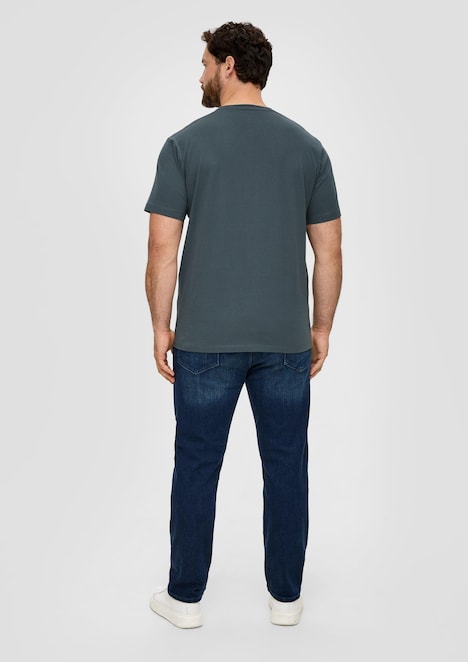Baumwoll-T-Shirt mit Logo-Print