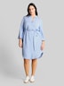 Blusenkleid mit Leinenanteil