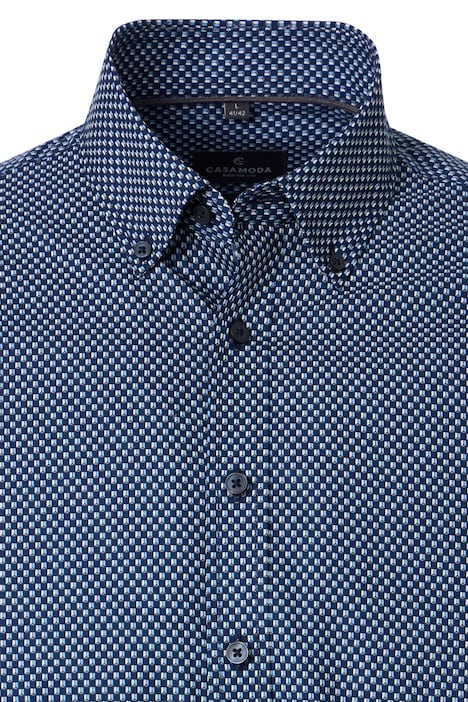 Freizeithemd Langarm Print Comfort Fit