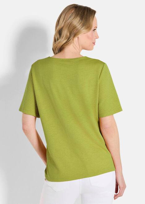 GOLDNER Shirt Jersey shirt met boothals