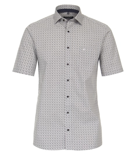 Businesshemd Kurzarm Print Comfort Fit