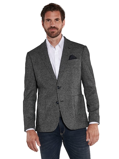 engbers Herren Sakko gemustert , Anthrazit