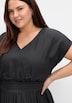 Maxikleid Kurzarm Uni