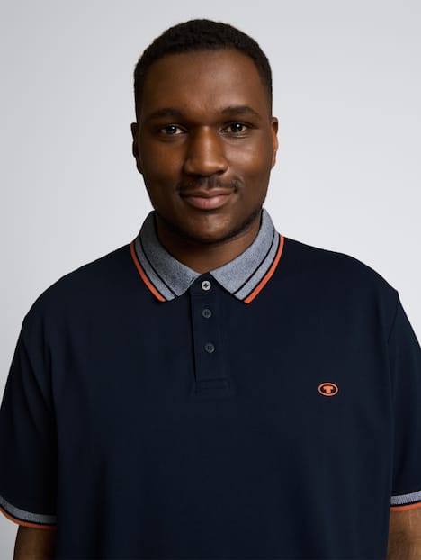 Piqué Poloshirt mit Logo-Print