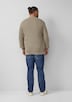 Strukturmix-Pullover aus reiner Baumwolle