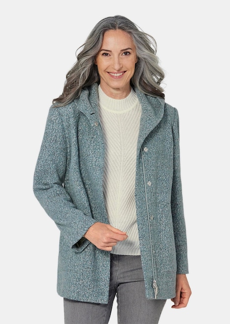 Unentbehrliche Boucle-Jacke mit feinen Details