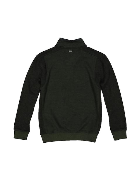 engbers Herren Sweatshirt mit Stehkragen , Dunkelgruen