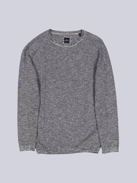 engbers Herren Pullover meliert , Schwarz