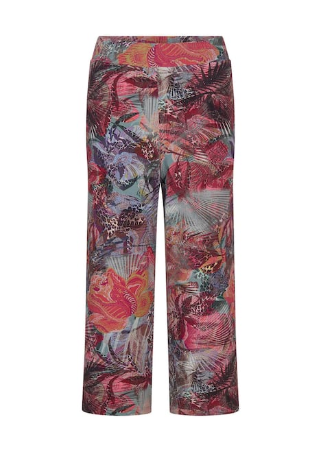 Moderne Printhose mit floralem Muster