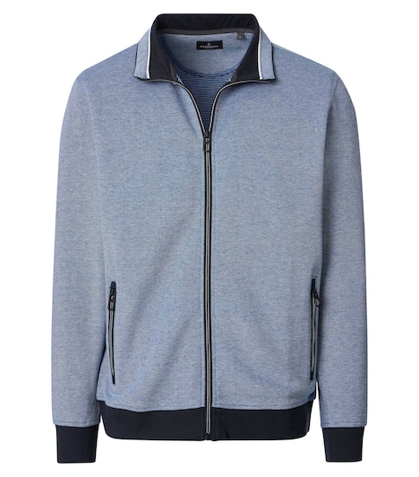 Sweatjacke gestreift