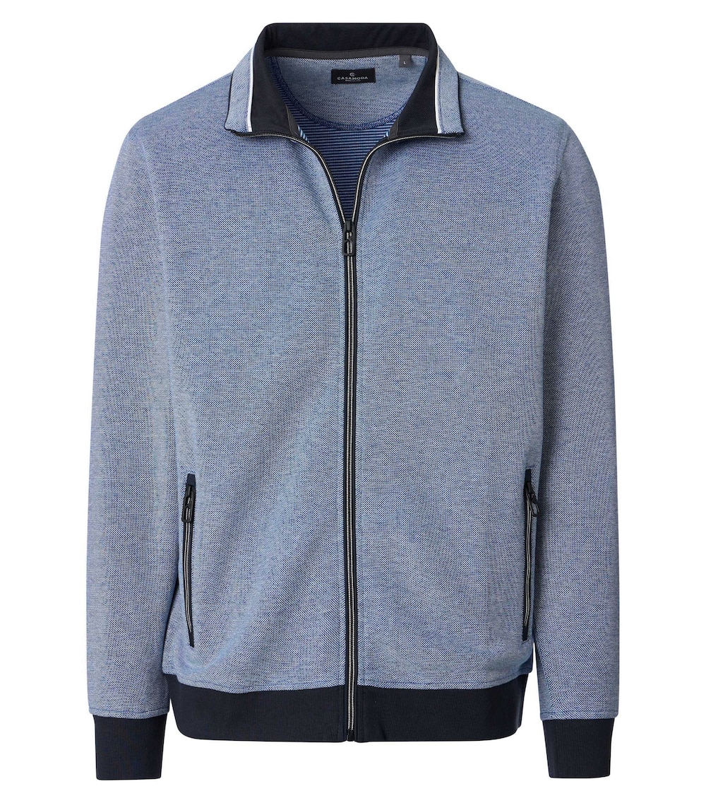 Sweatjacke gestreift