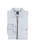 Herren Leinen Overshirt mit Zipper , Hellblau