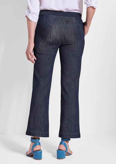 GOLDNER Jeans VERA Jeans VERA zonder sluiting met wijde pijpen