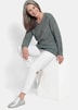 Strickpullover mit V-Ausschnitt
