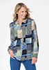 Gedessineerde blouse met patchpatroon