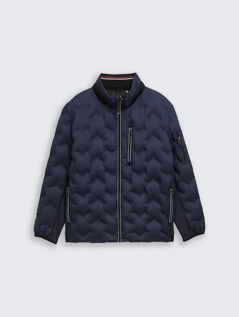 Hybrid Lightweight Steppjacke mit verstaubarer Kapuze