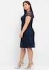 Spitzenkleid Kurzarm Uni