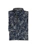 Herren Hemd gemustert mit Brusttasche , Marineblau