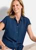 Viskosebluse mit Hemdkragen