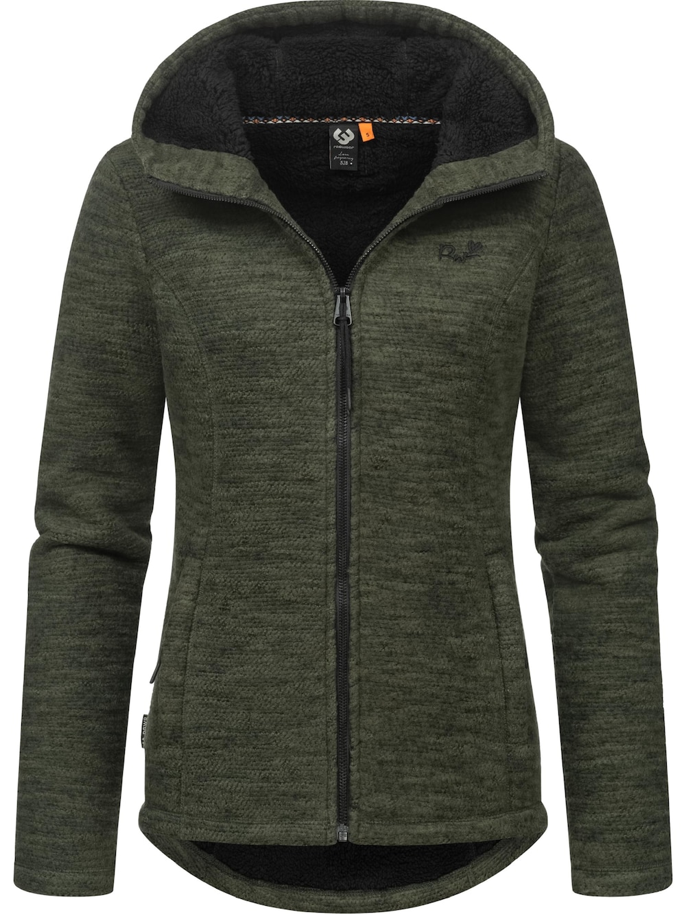 Kapuzenstrickjacke Lyshka Melange