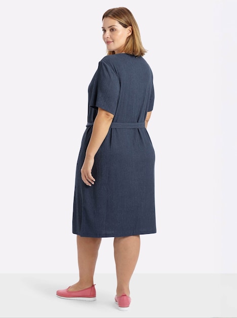 Kleid Kurzarm Ohne Kragen